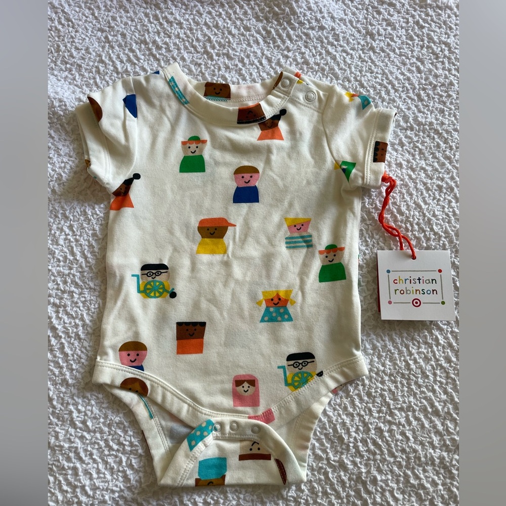 Christian Robinson x Target Fun Kids Print Onesie Size 6-9 months